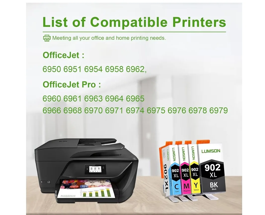 902 XL Ink Cartridge 4-Pack image indicator(5)