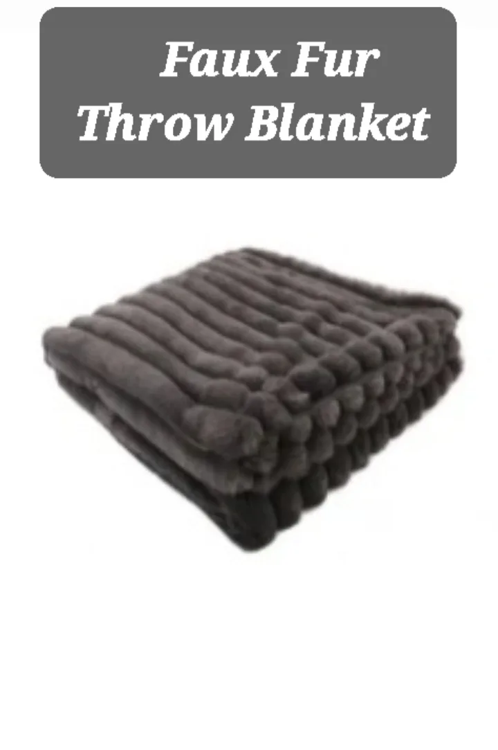 NIC & SYD Home Faux Fur Throw Blanket 50x60 image indicator(3)