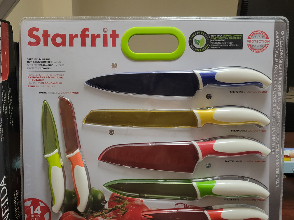 Starfrit 14-Piece Knife Set with Ceramic Coating