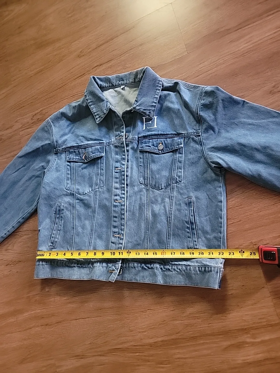 Denim Jacket with Floral Design image indicator(2)