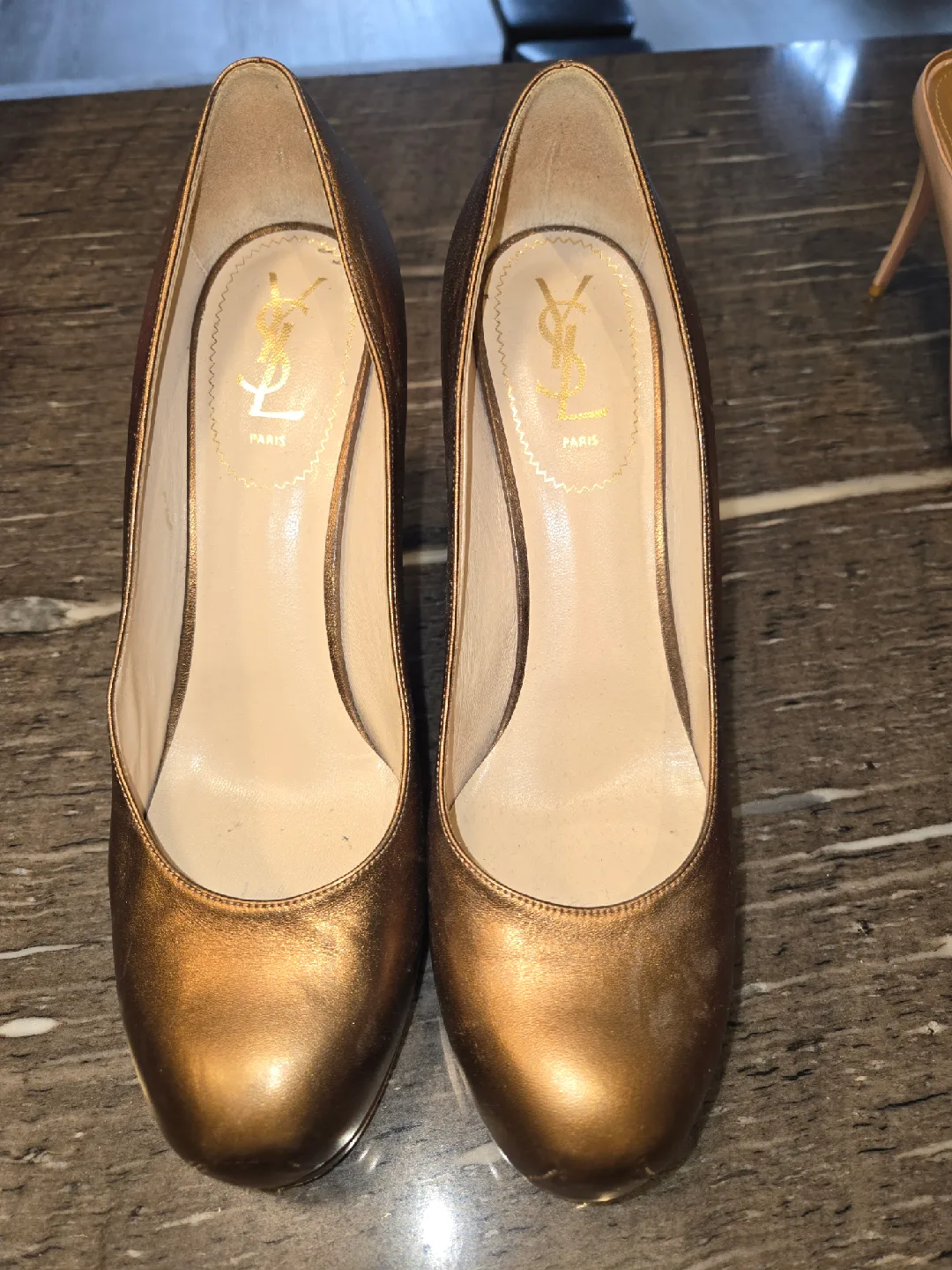 YSL Bronze Heels thumbnail