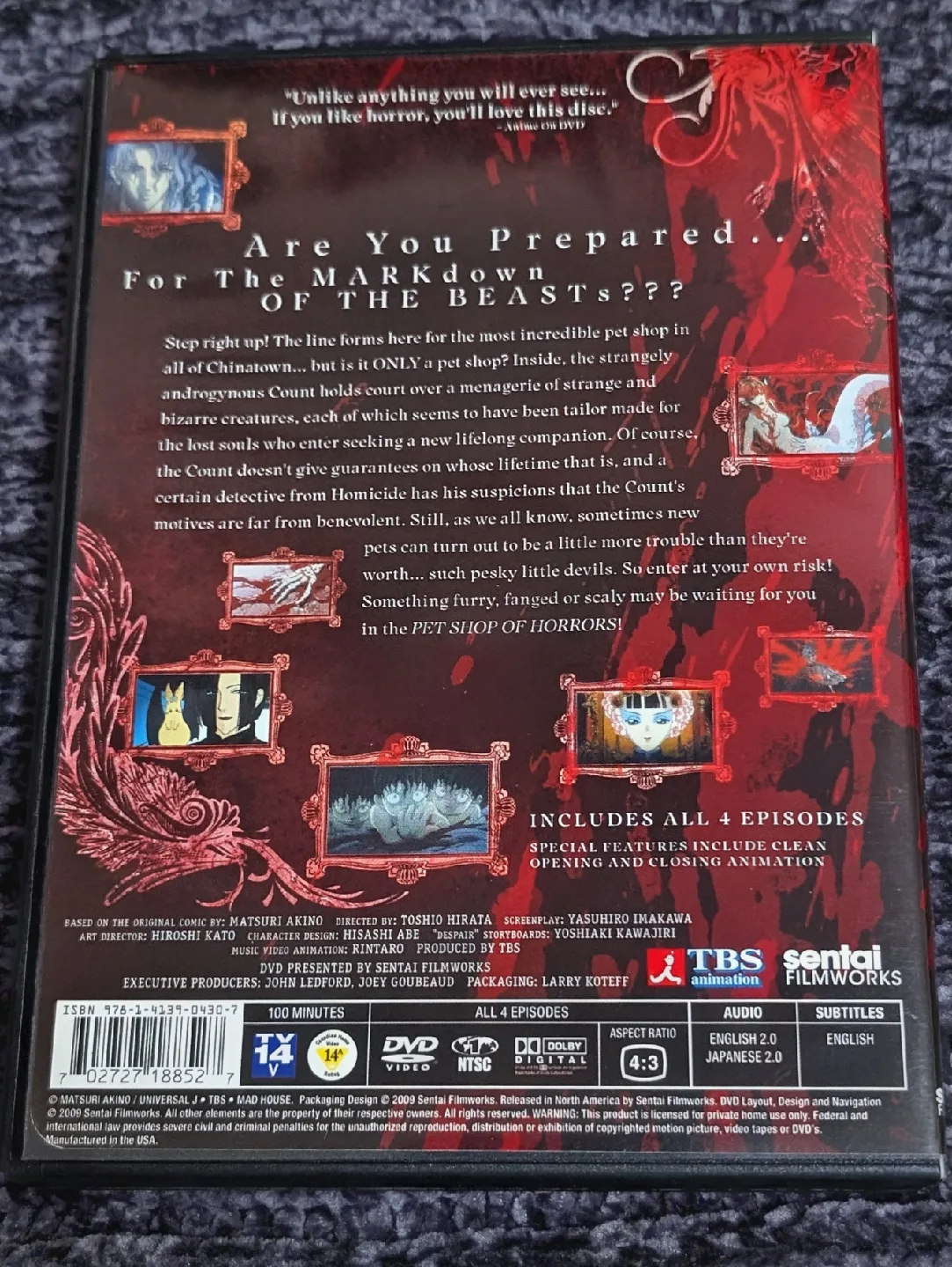 Japanese Macabre/Horror Bundle: Anime DVDs & Book image indicator(9)