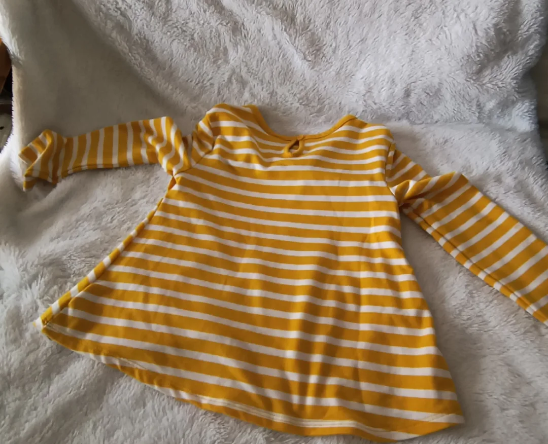 Old Navy Yellow Striped Dress, Size 5T image indicator(3)