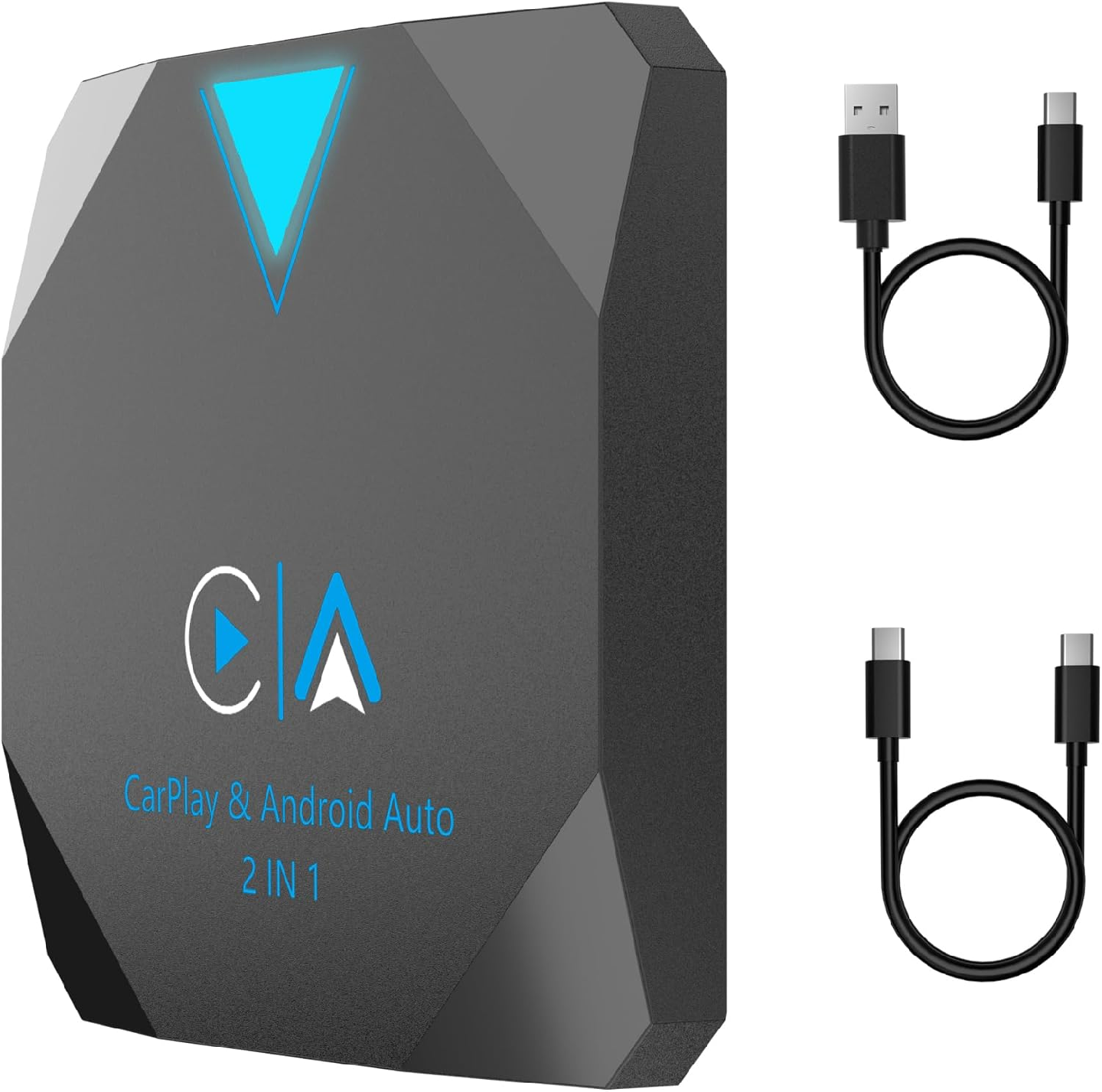 Android Auto Wireless Adapter, 2 in 1 Wireless CarPlay Adapter
