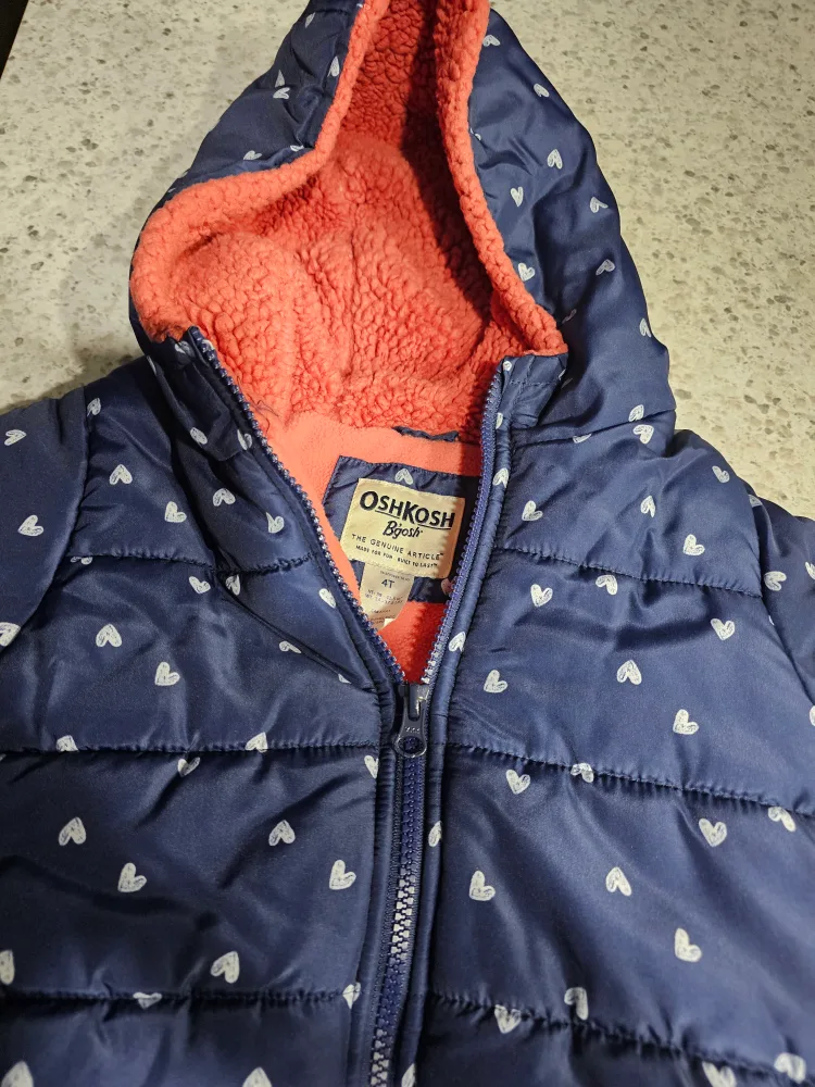 OshKosh B'gosh Girls' Puffer Jacket - Size 4T image indicator(2)