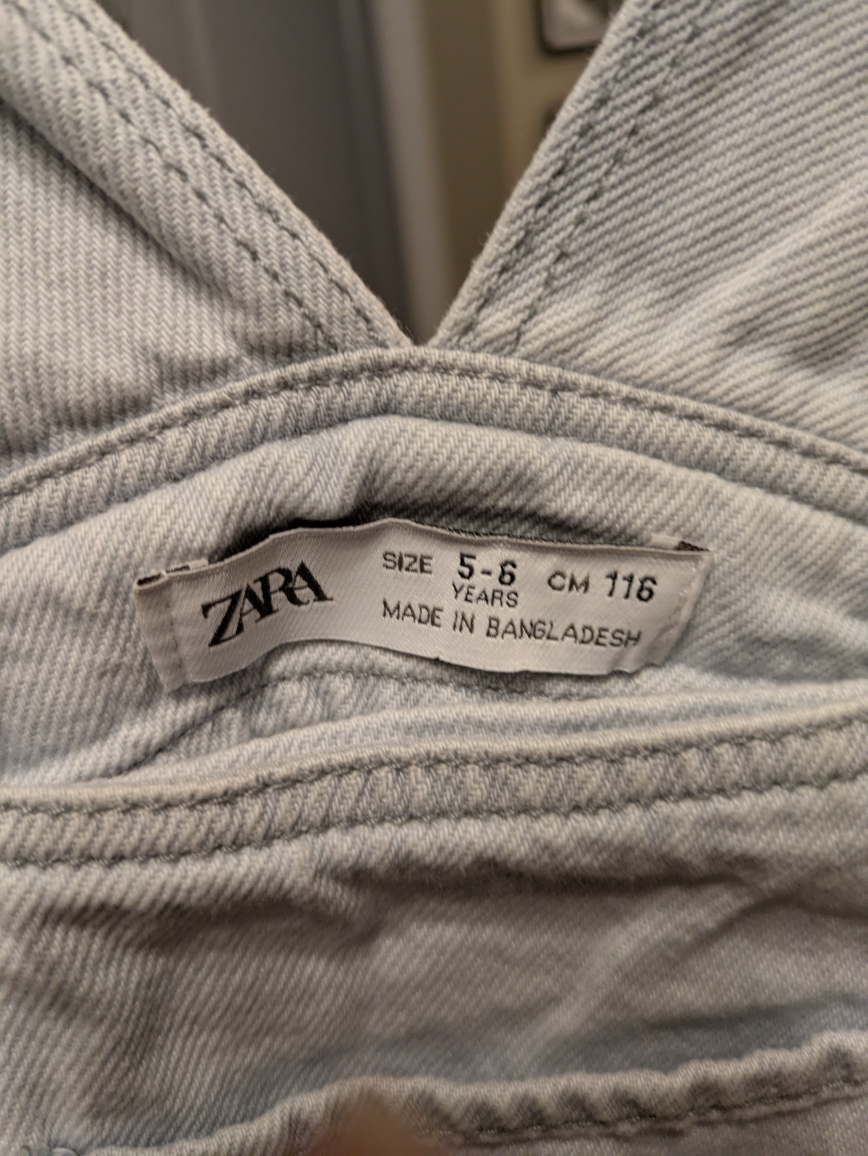 Zara Kids Denim Overalls - Size 5-6 Years - photo 2