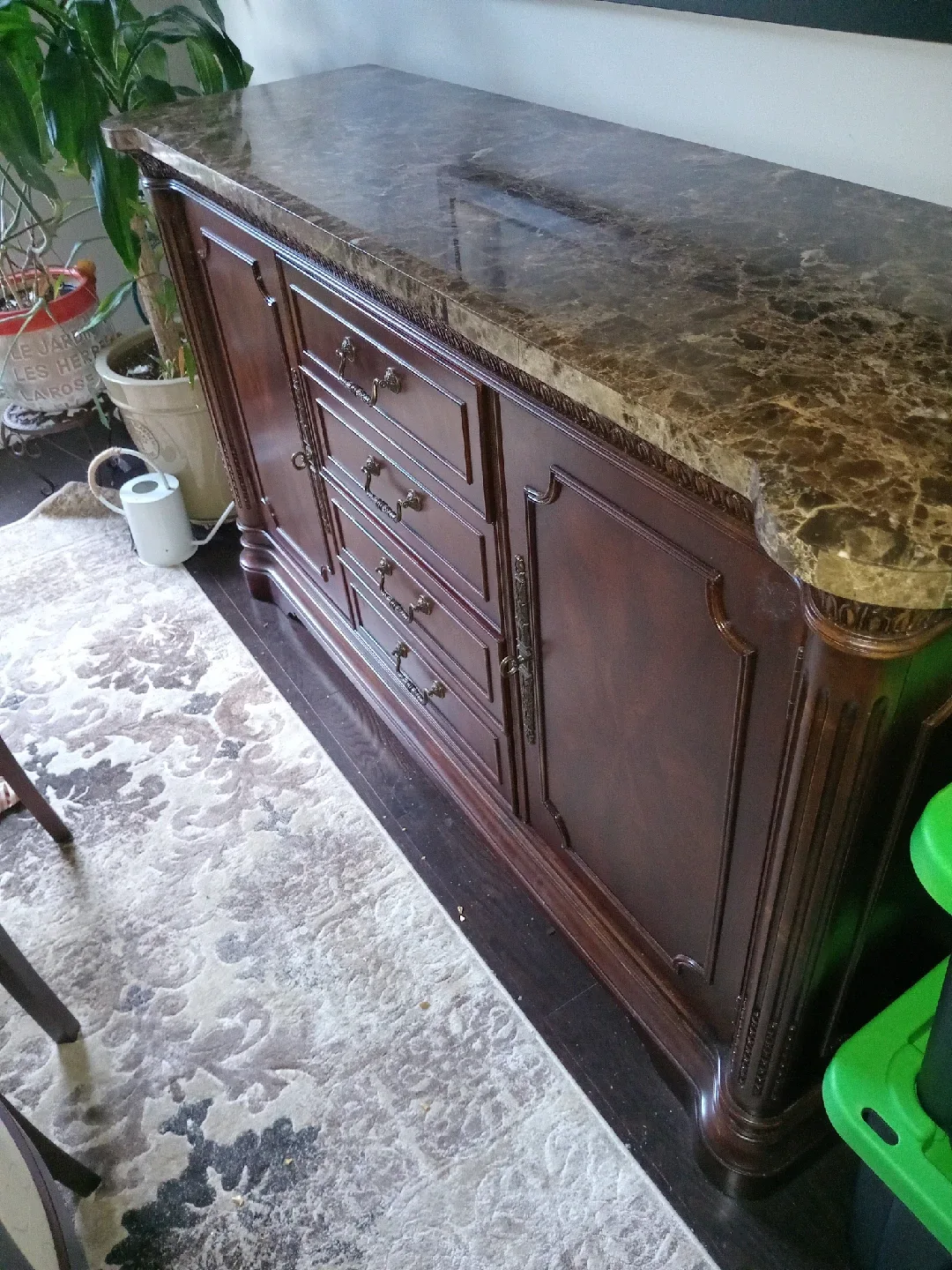 Broyhill Sideboard/Buffet with Marble Top thumbnail