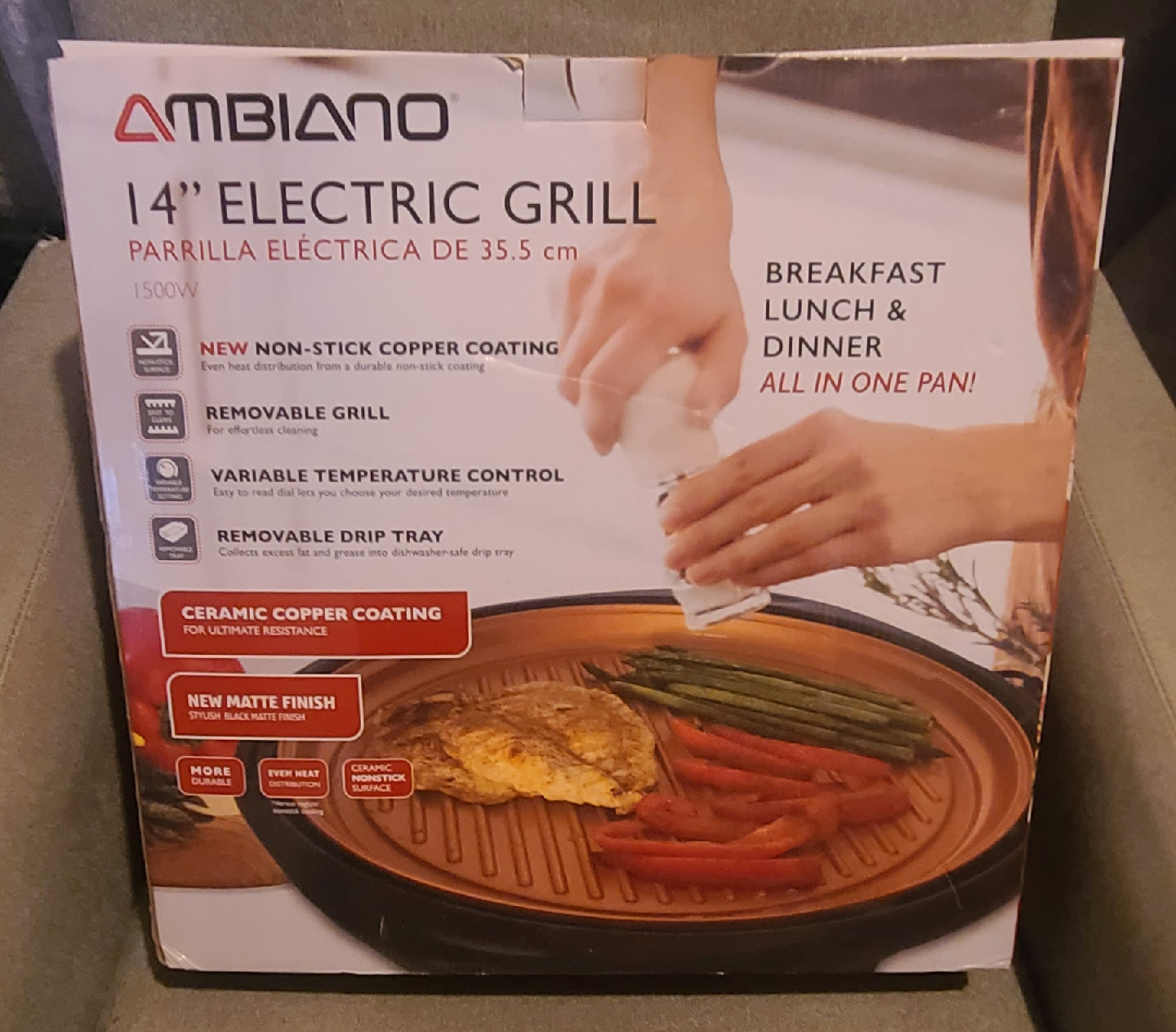 Ambiano 14" Electric Grill - New in Box!