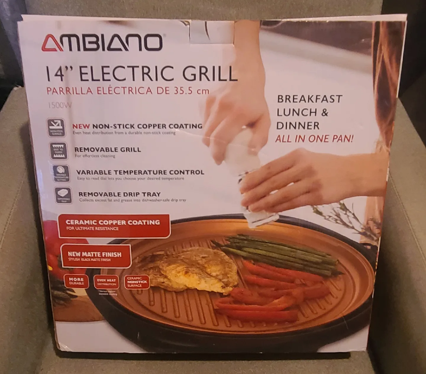 Ambiano 14" Electric Grill - New in Box! thumbnail