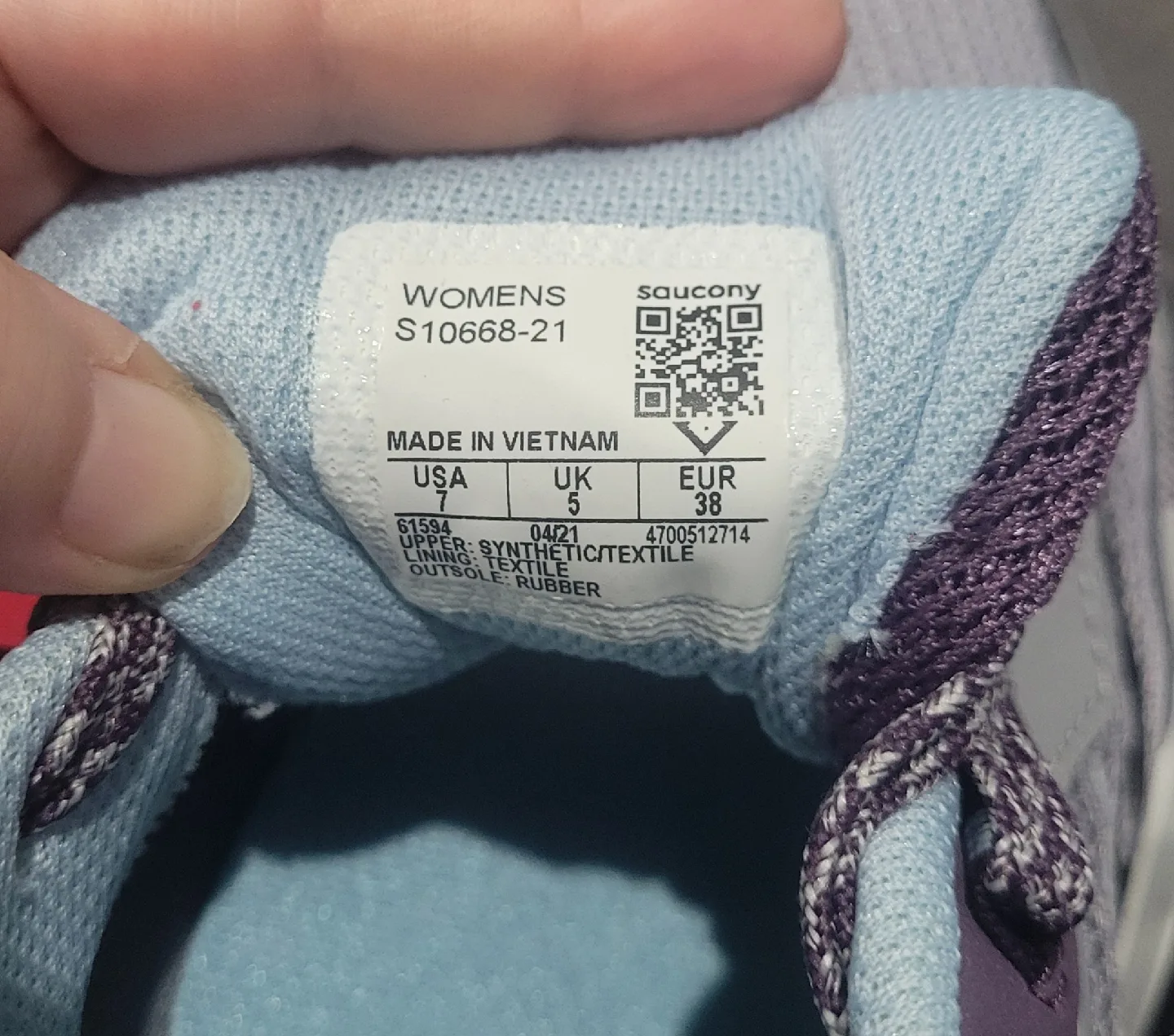 Saucony Excursion TR15 Trail Running Shoes - Grey/Purple image indicator(9)