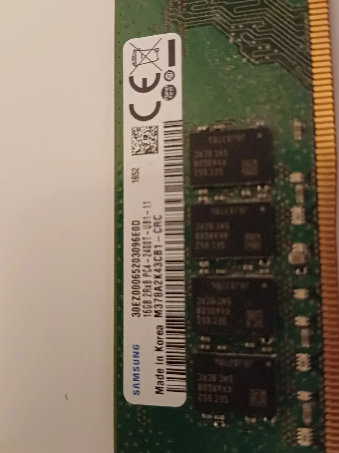 Samsung 16GB 2Rx8 PC4-2400T RAM Memory image indicator(2)