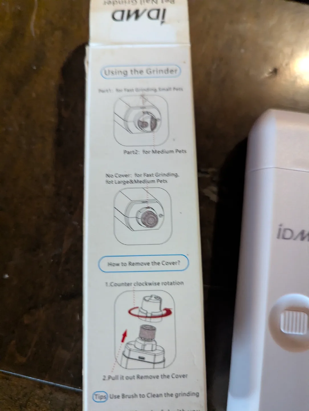 iDMD Pet Nail Grinder with Charger and Wahl clippers image indicator(3)