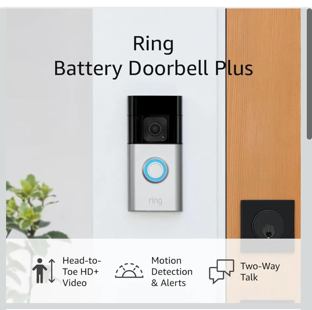 Ring Battery Doorbell Plus - Head-to-Toe HD Video