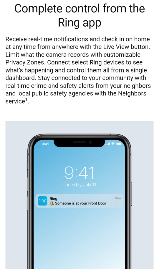 Ring Battery Doorbell Plus - Head-to-Toe HD Video - photo 4