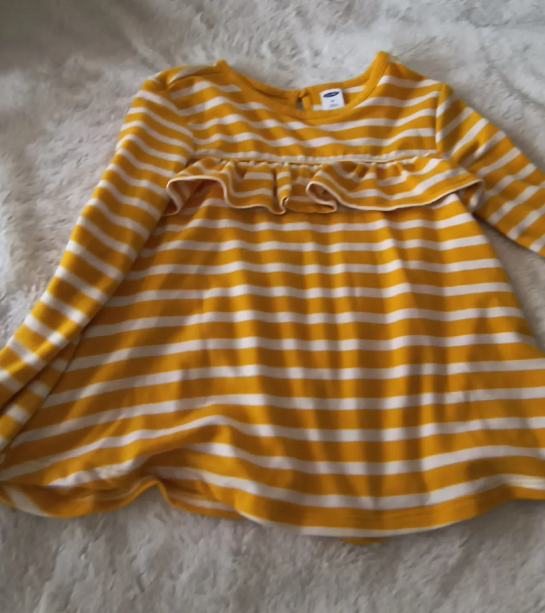 Old Navy Yellow Striped Dress, Size 5T image indicator(4)