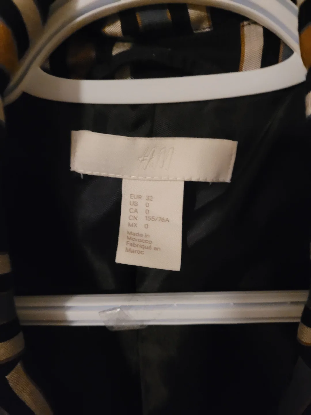 H&M Striped Blazer - Size EUR 32 image indicator(2)