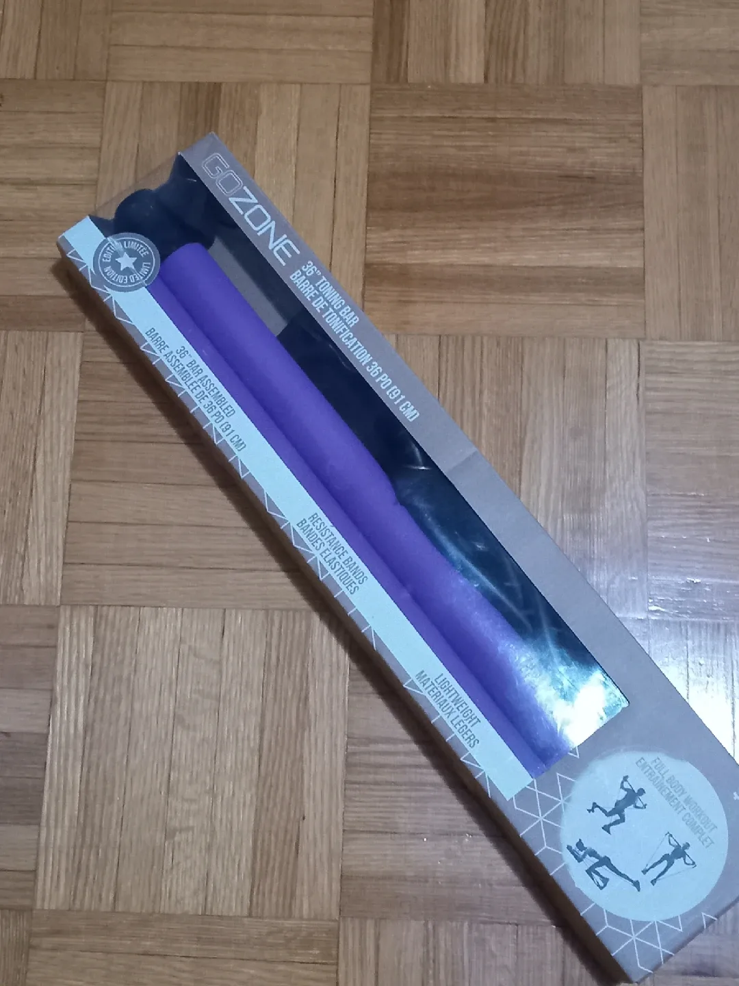 GOZONE 36" Toning Bar with Resistance Bands - New