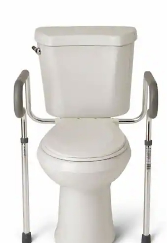 Toilet Safety Rails - White