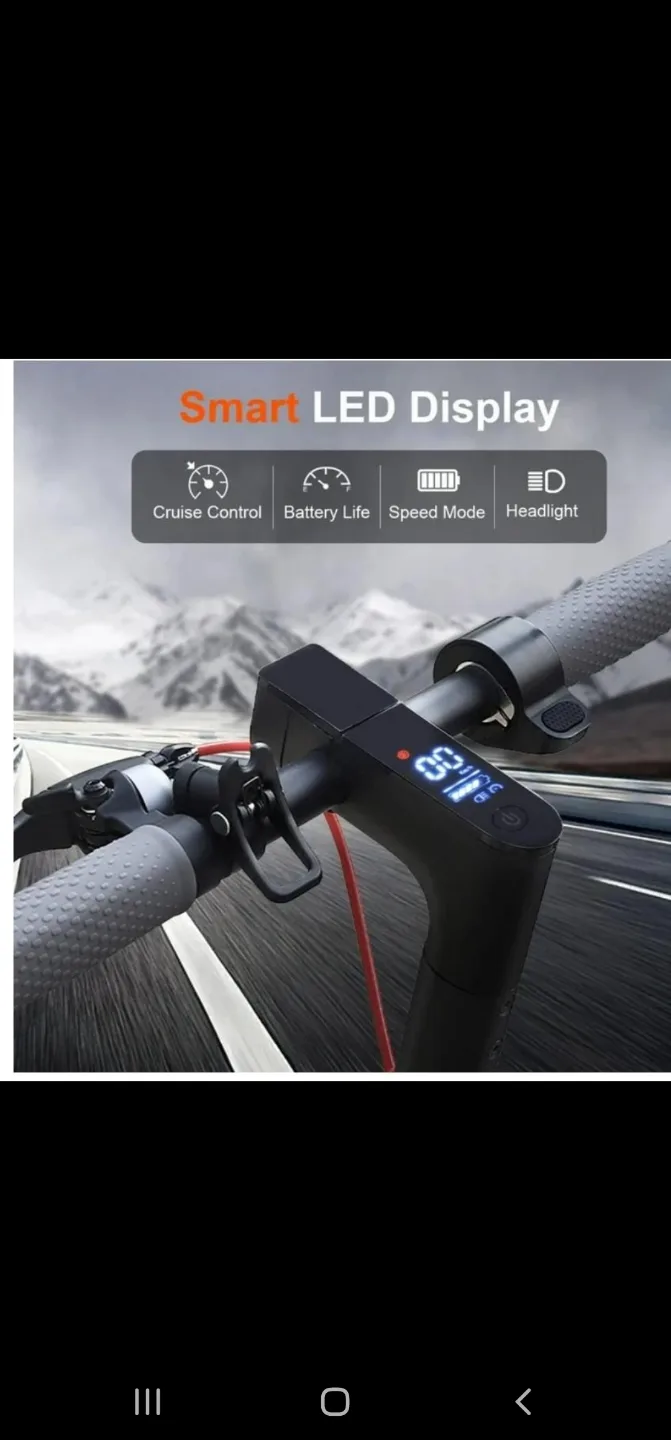 Electric Scooter with Smart LED Display image indicator(3)