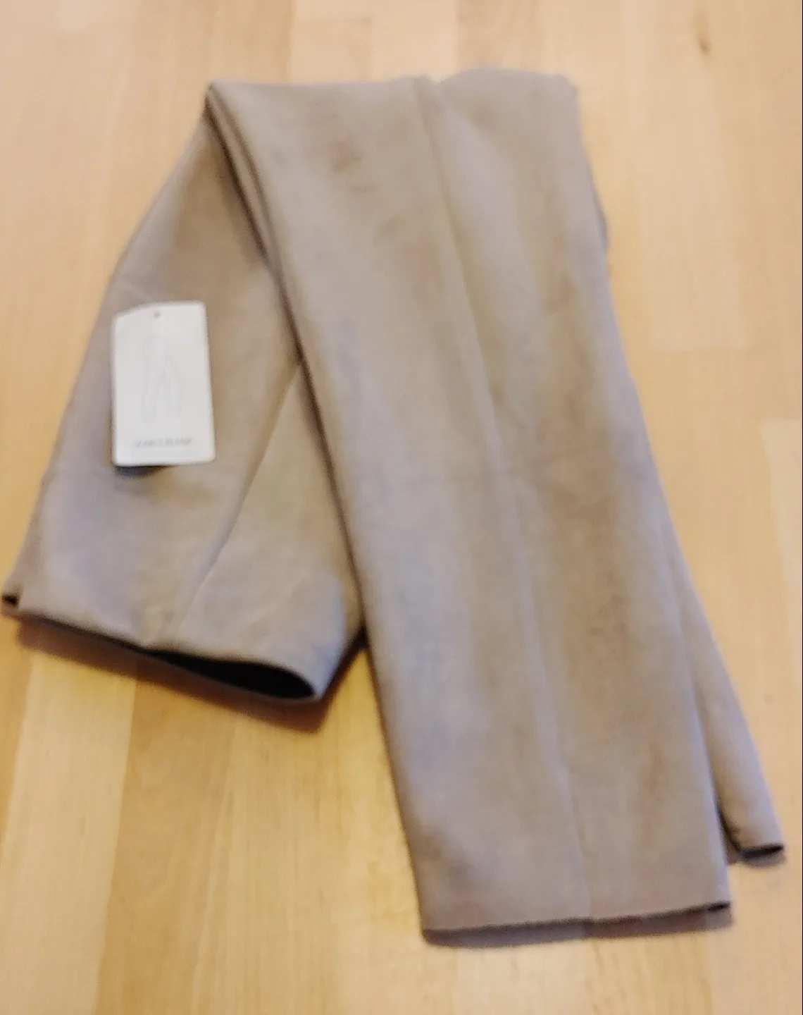 Zara Basic Faux Suede Pants - Size L image indicator(5)