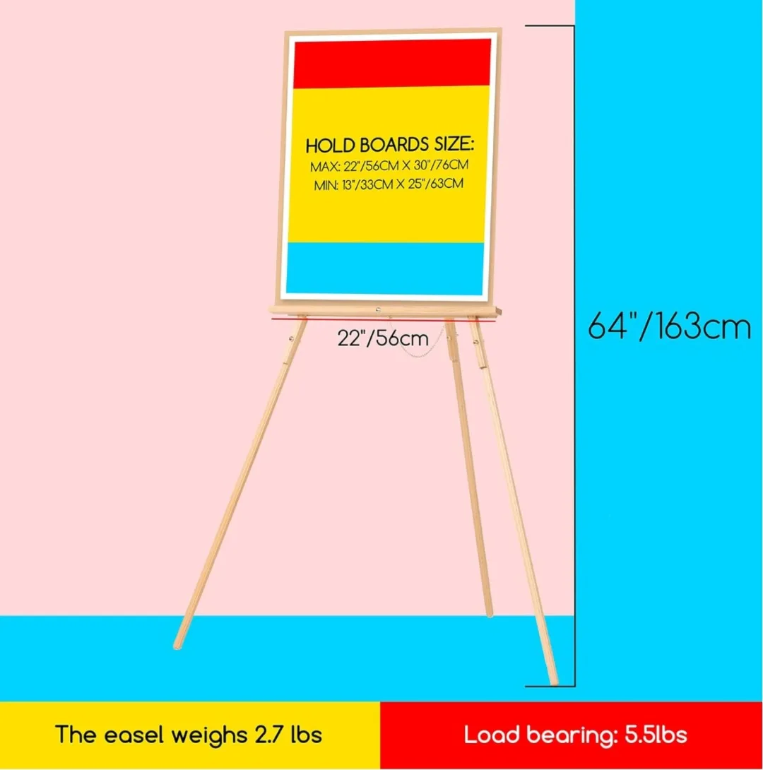 Wooden Easel Stand, 64" Height image indicator(3)