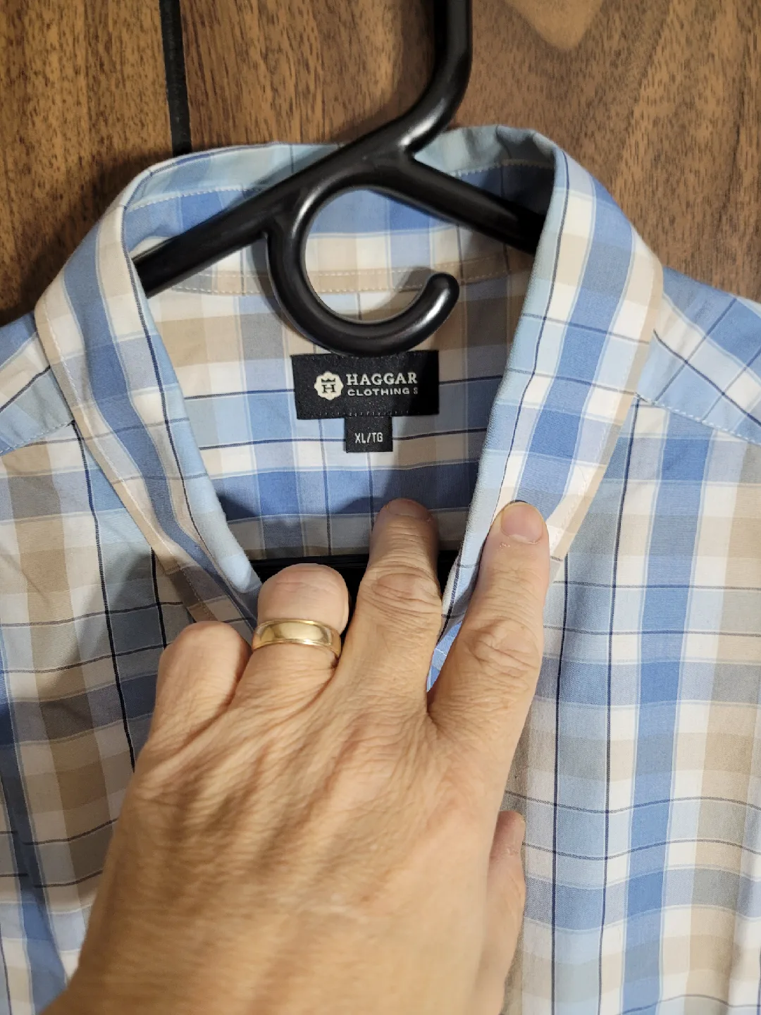 Haggar Clothing XL Plaid Shirt image indicator(4)