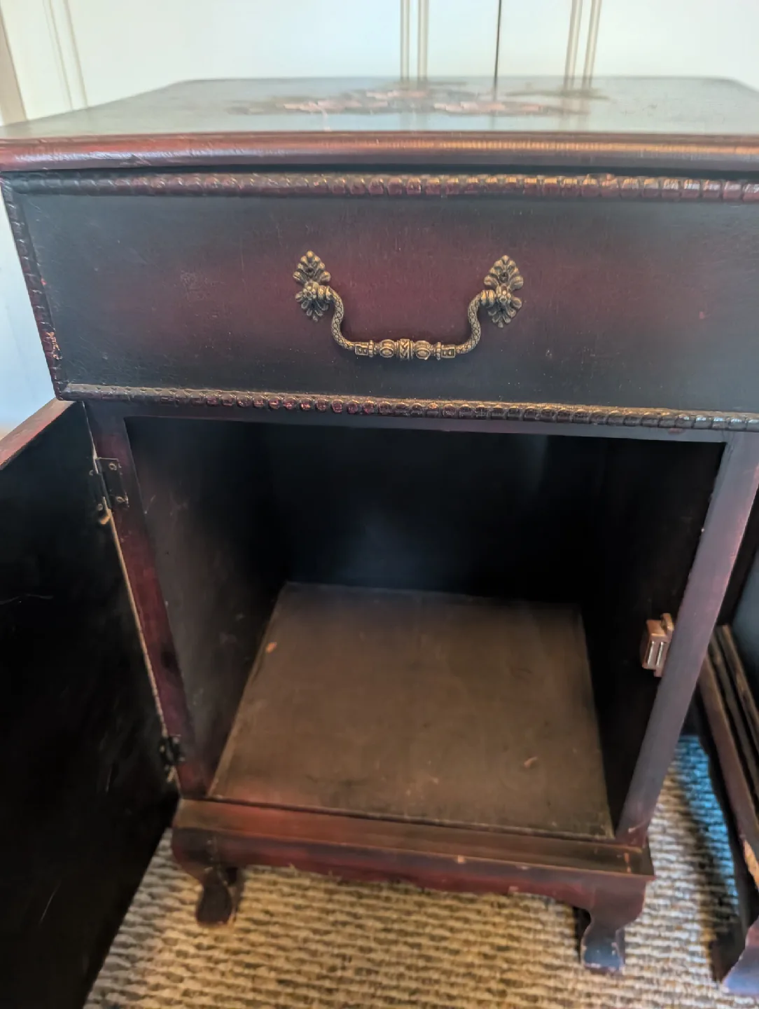 beautiful antique handcrafted and painted wardrobe set image indicator(8)