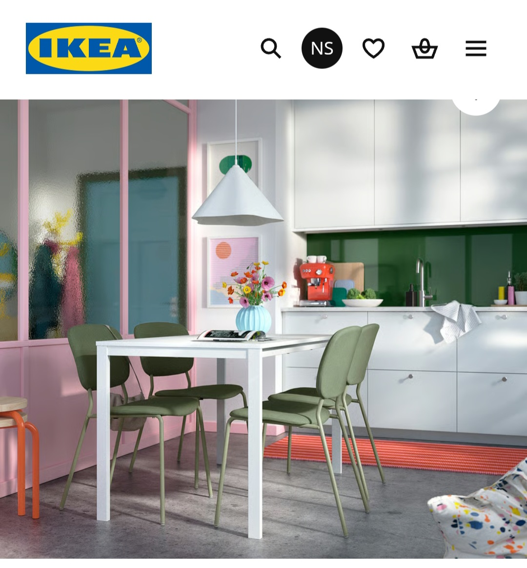 IKEA MELLTORP white dining table - photo 3