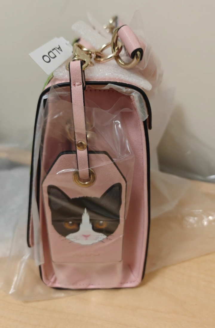 New Aldo Corvara-55 Pink Cat Crossbody Bag - photo 2