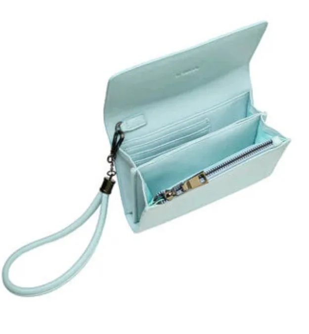 Vegan Light Blue Wristlet Wallet image indicator(2)