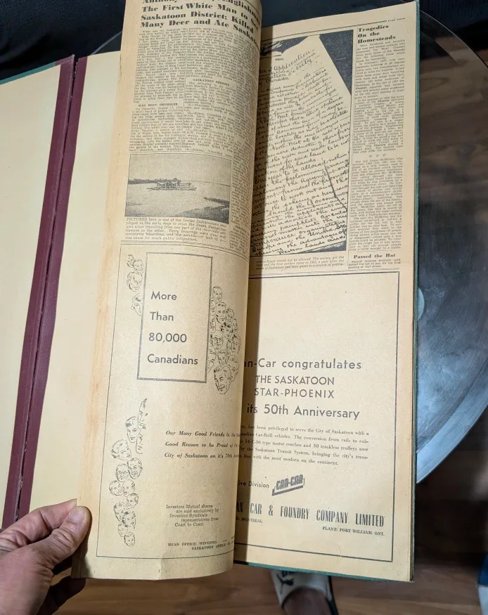 Vintage Saskatoon Star-Phoenix Newspaper image indicator(9)