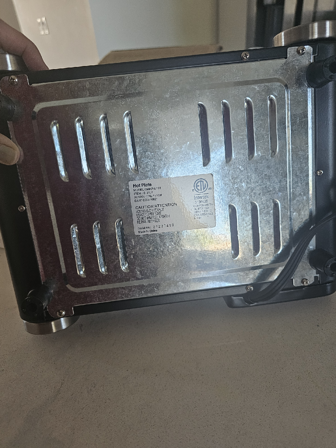 Cusimax Hot Plate CMHP-B101 - Like New! - photo 3