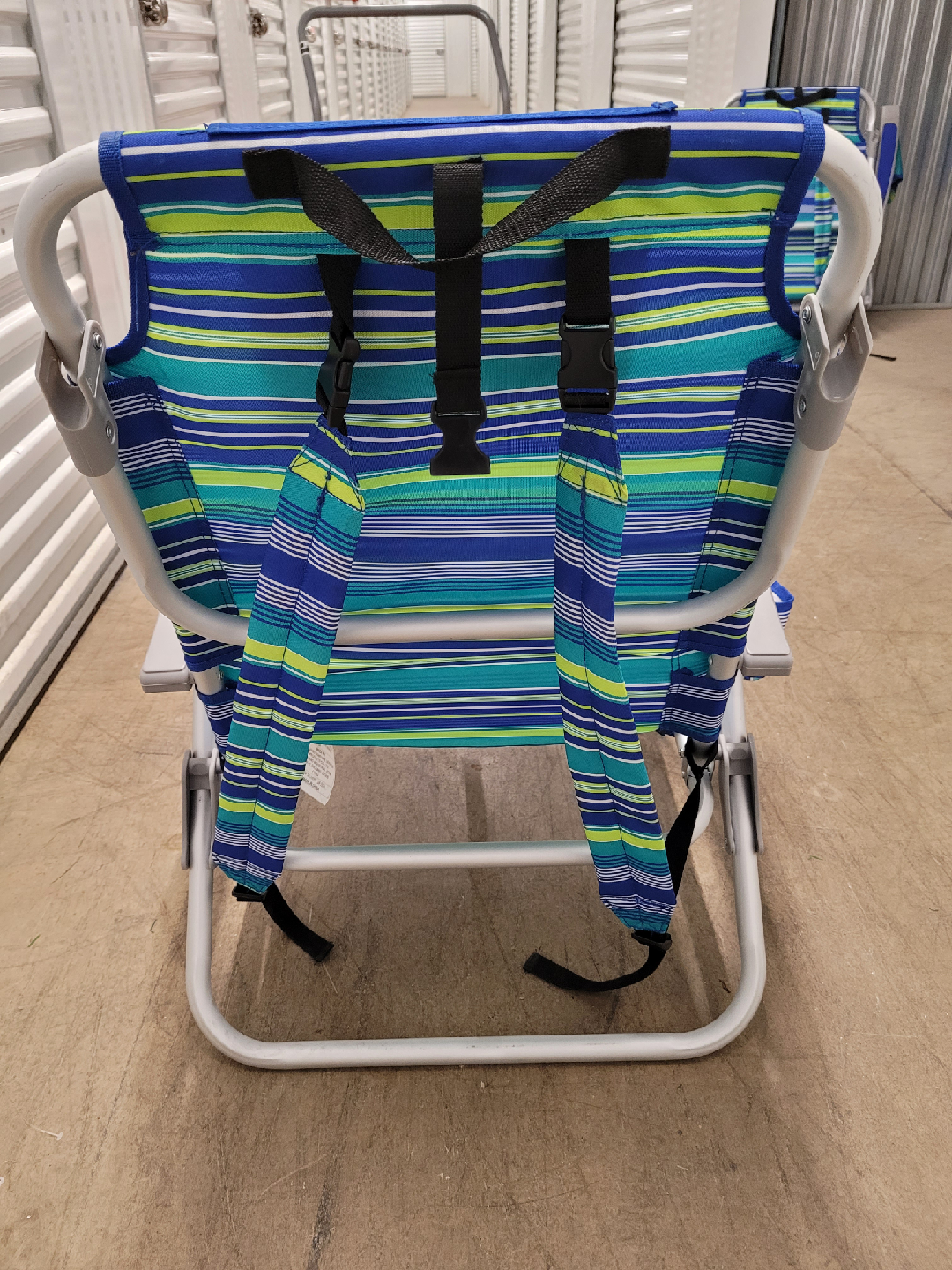 2 Striped Beach Chairs with headrest - photo 4