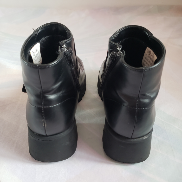 Vintage Kids Black Ankle Boots - photo 2