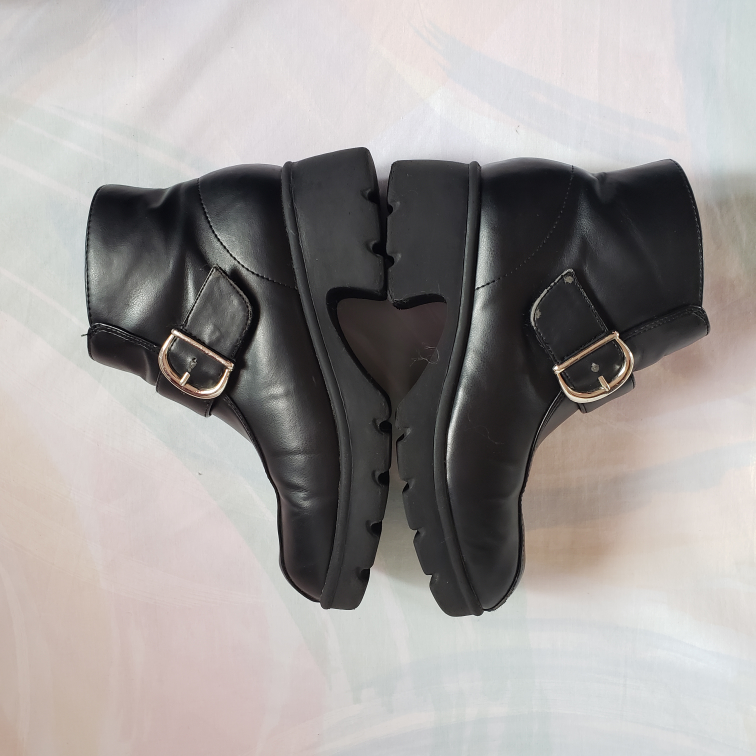 Vintage Kids Black Ankle Boots - photo 3