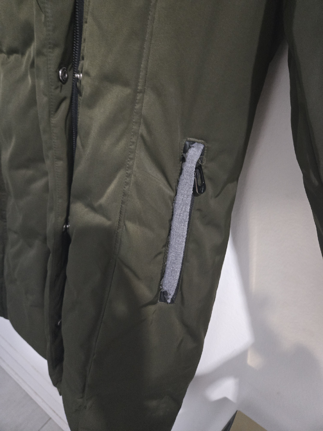 Olive Green Puffer Coat- Vegan! - photo 5