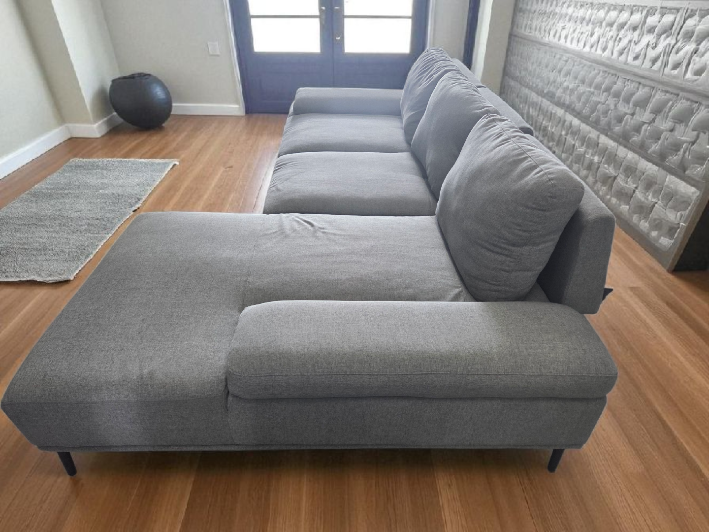 Modern grey sectional - photo 2
