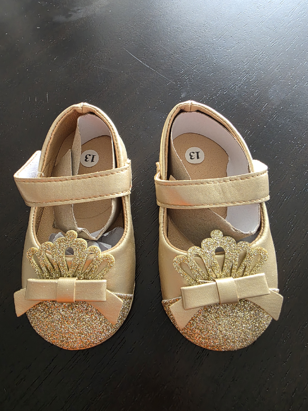 Gold Princess Shoes - Size 13