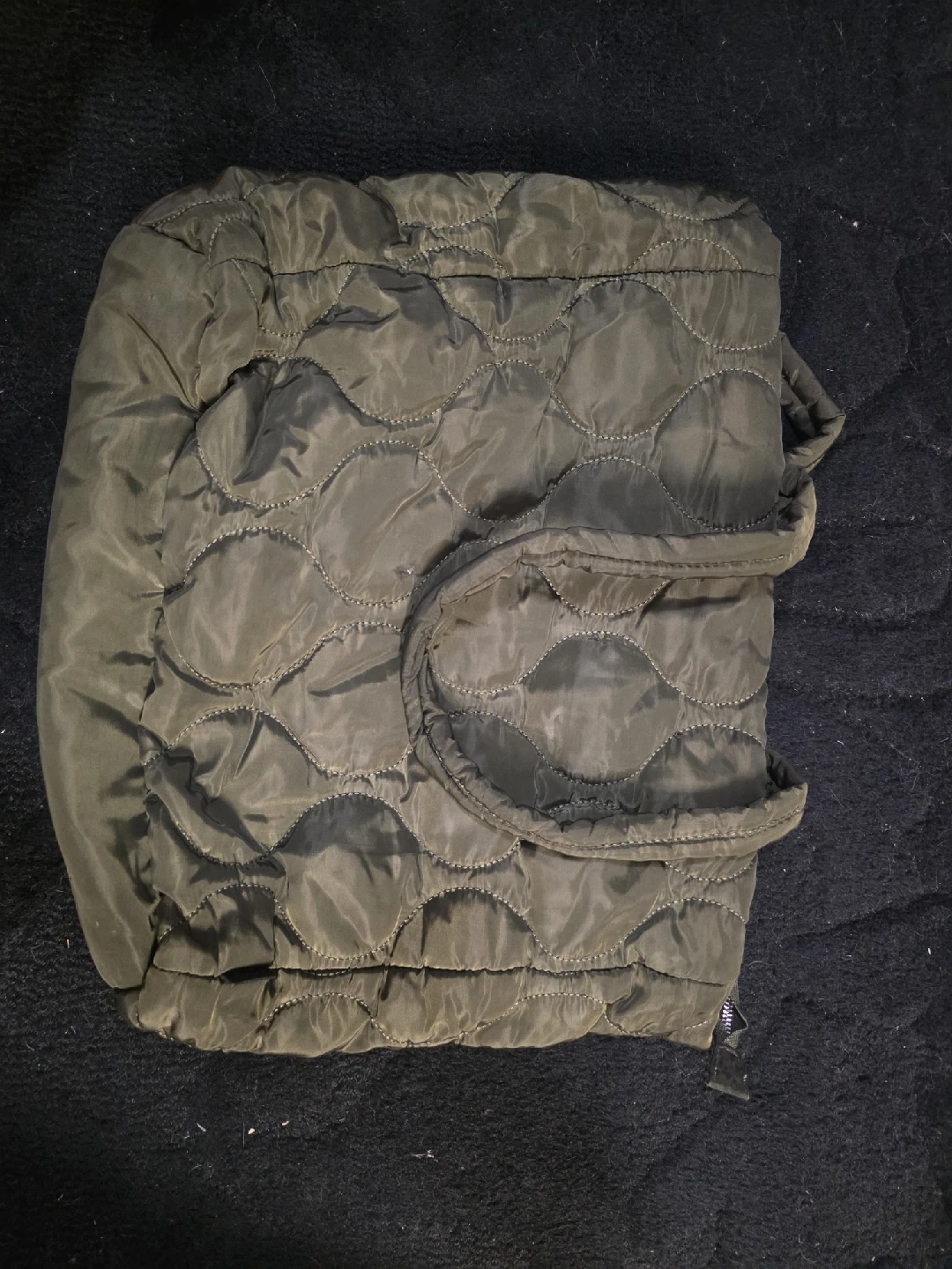 Olive Green Quilted Bag