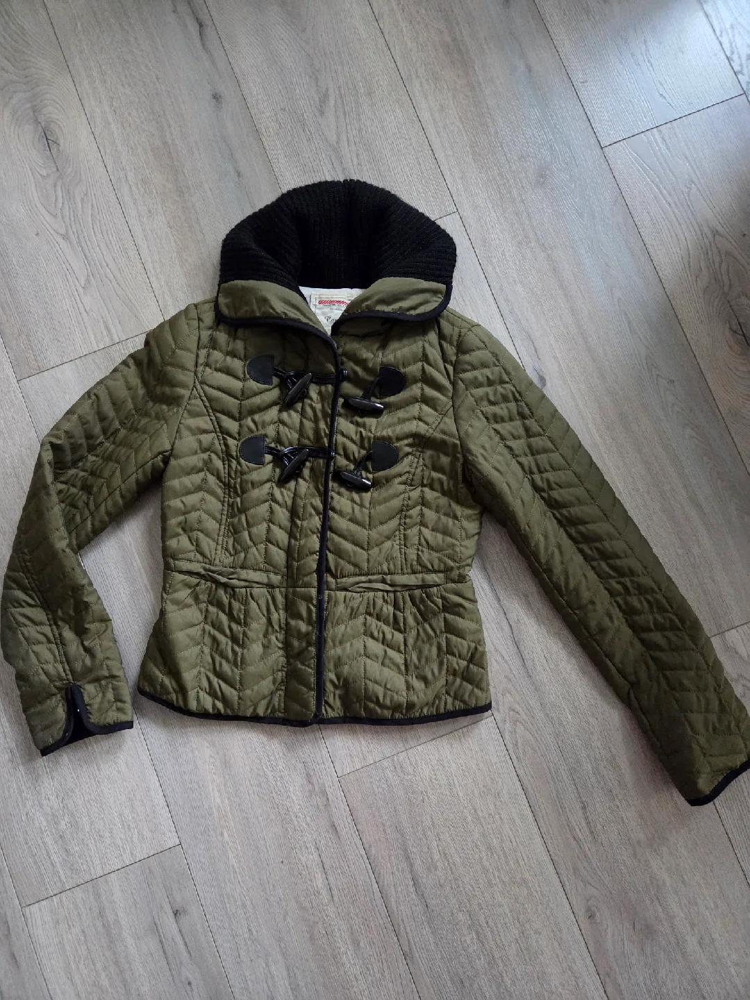 Cartonnier Olive Green Quilted Jacket thumbnail