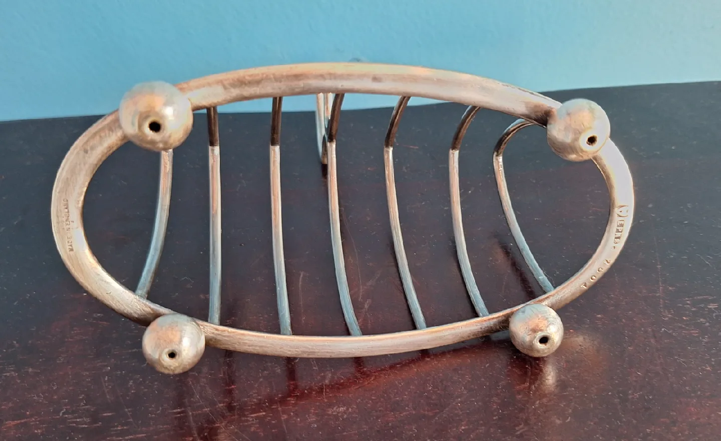 Vintage Silver Plated Toast Rack - Made in England image indicator(3)