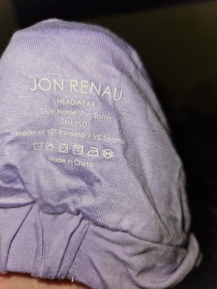 Chemo cap!! Jon Renau The Softie Headwear - Lilac image indicator(4)