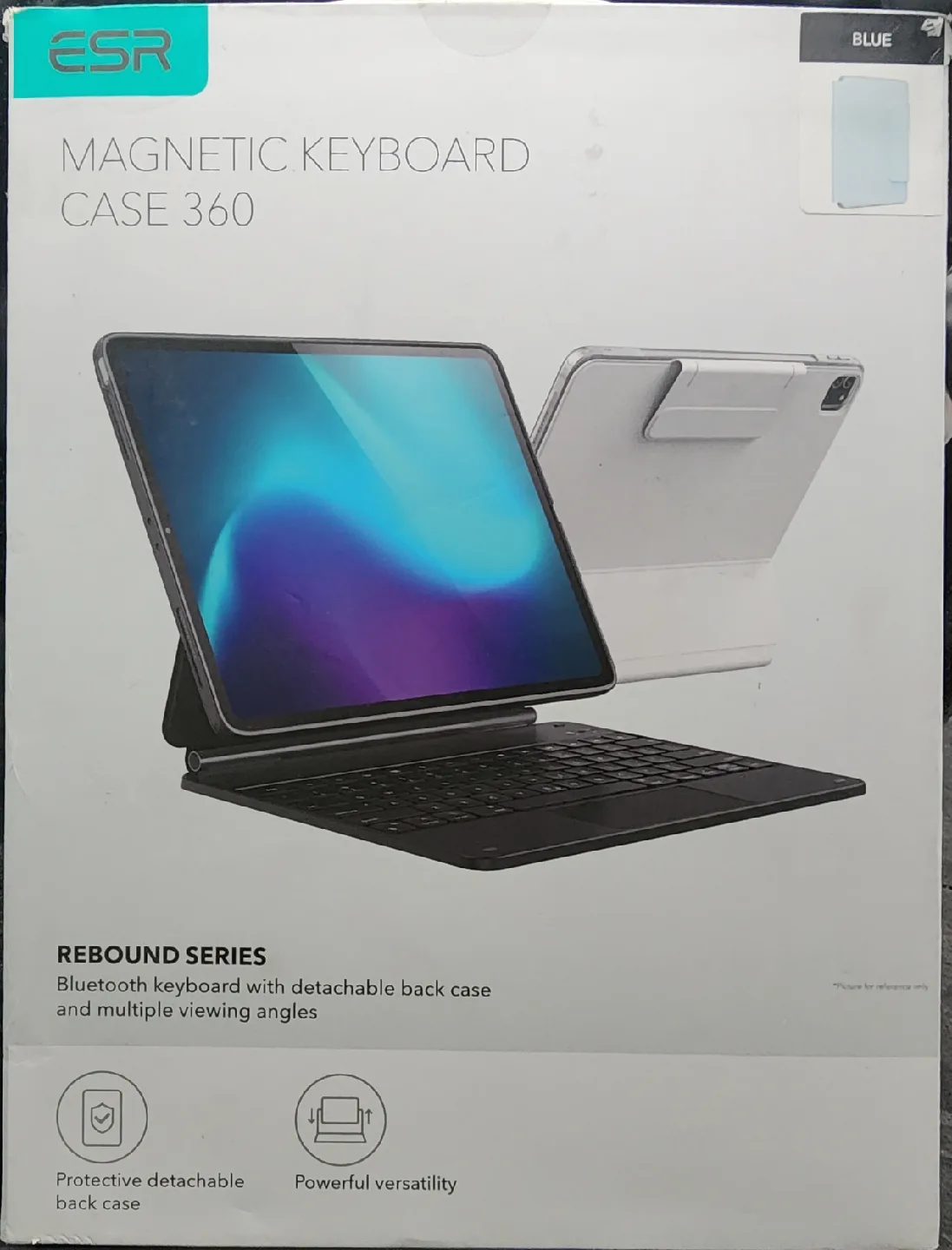 ESR iPad Air 13 Inch Case with Keyboard,  Blue image indicator(9)