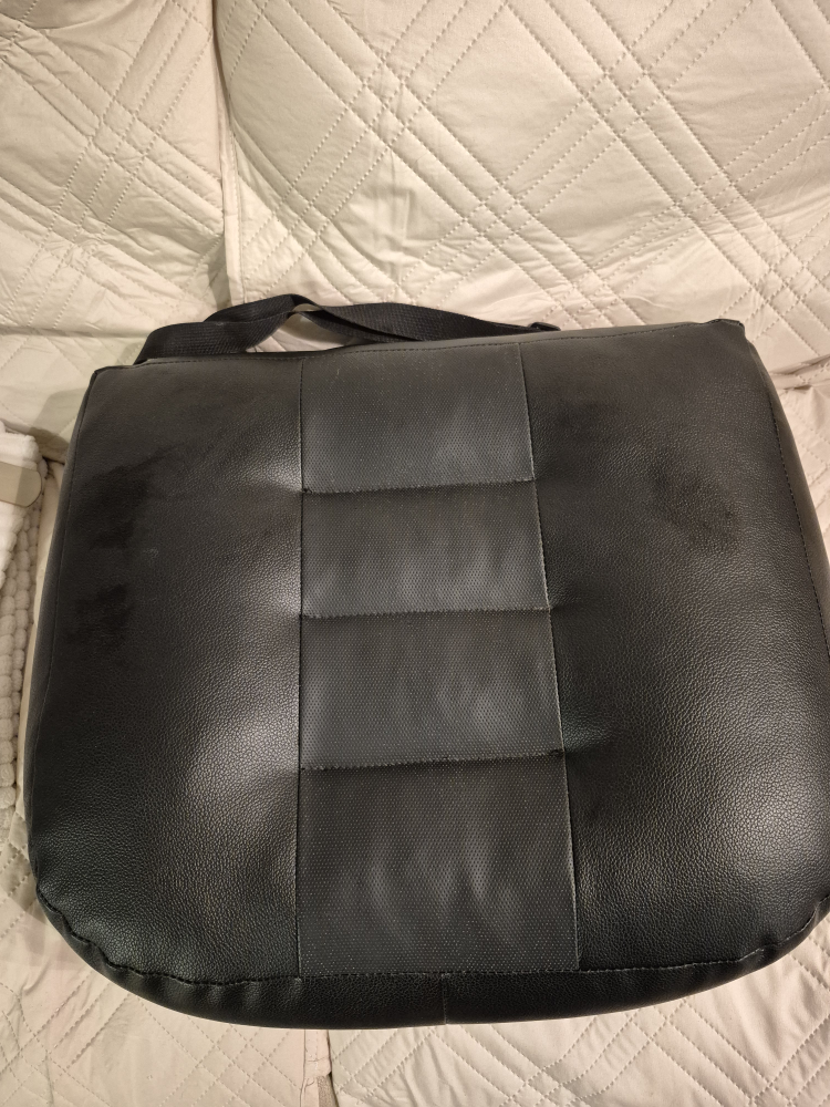 Black PU Leather Chair Cushion - 16x18 inch🥕 - photo 5