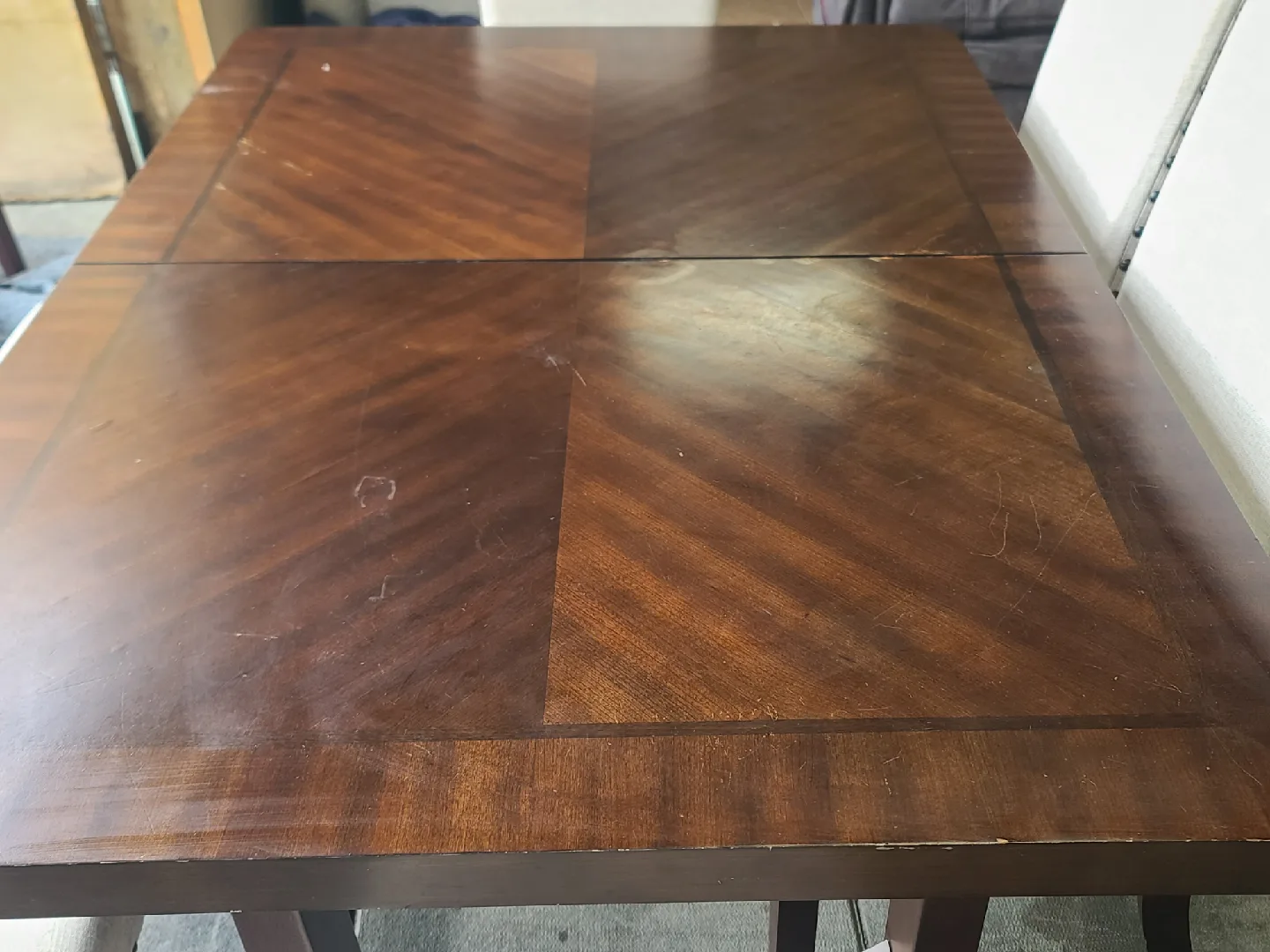 MODERN DINING TABLE  WITH 4 CHAIRS AND BENCH image indicator(5)