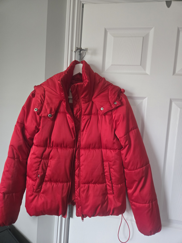 Garage Red Puffer Jacket - Size XS
