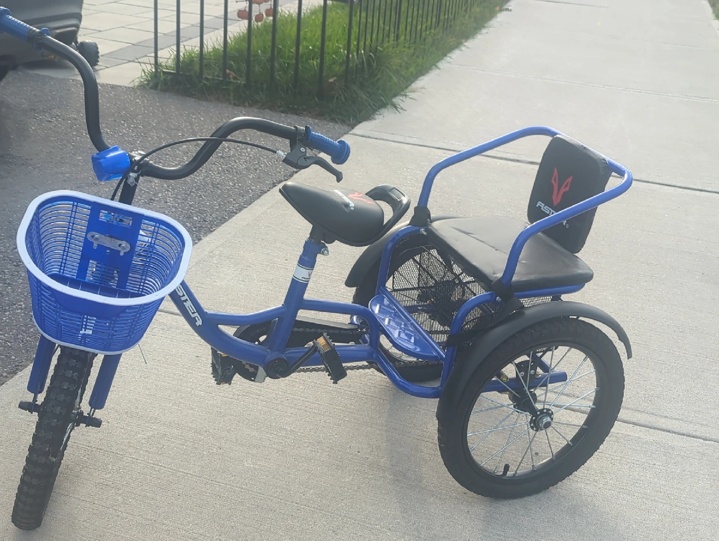 ASTER Blue Kids Tricycle with Basket