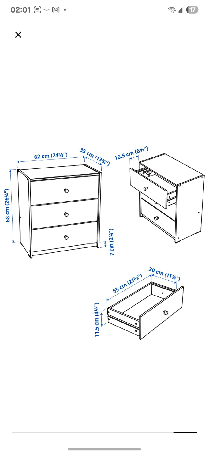 IKEA RAST 3-Drawer Chest, Pine image indicator(4)