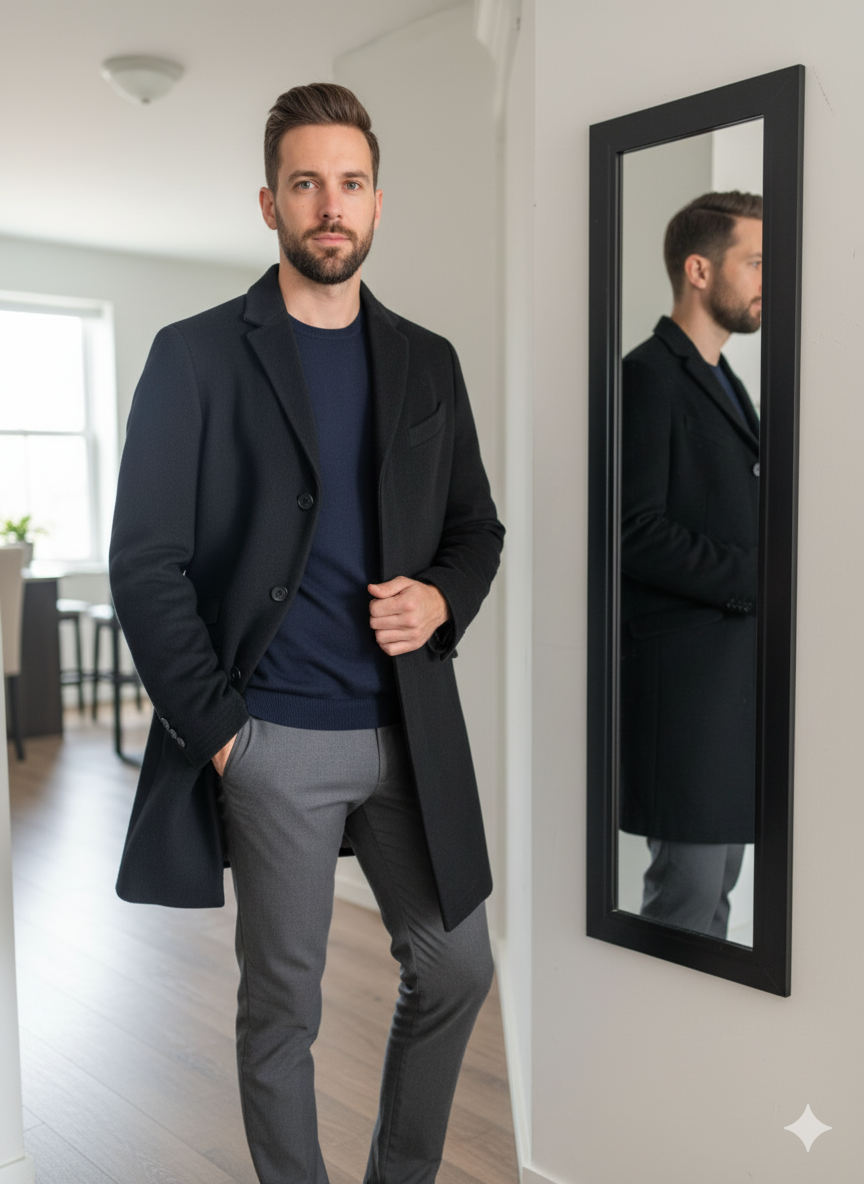 Banana Republic Black Coat - Size S