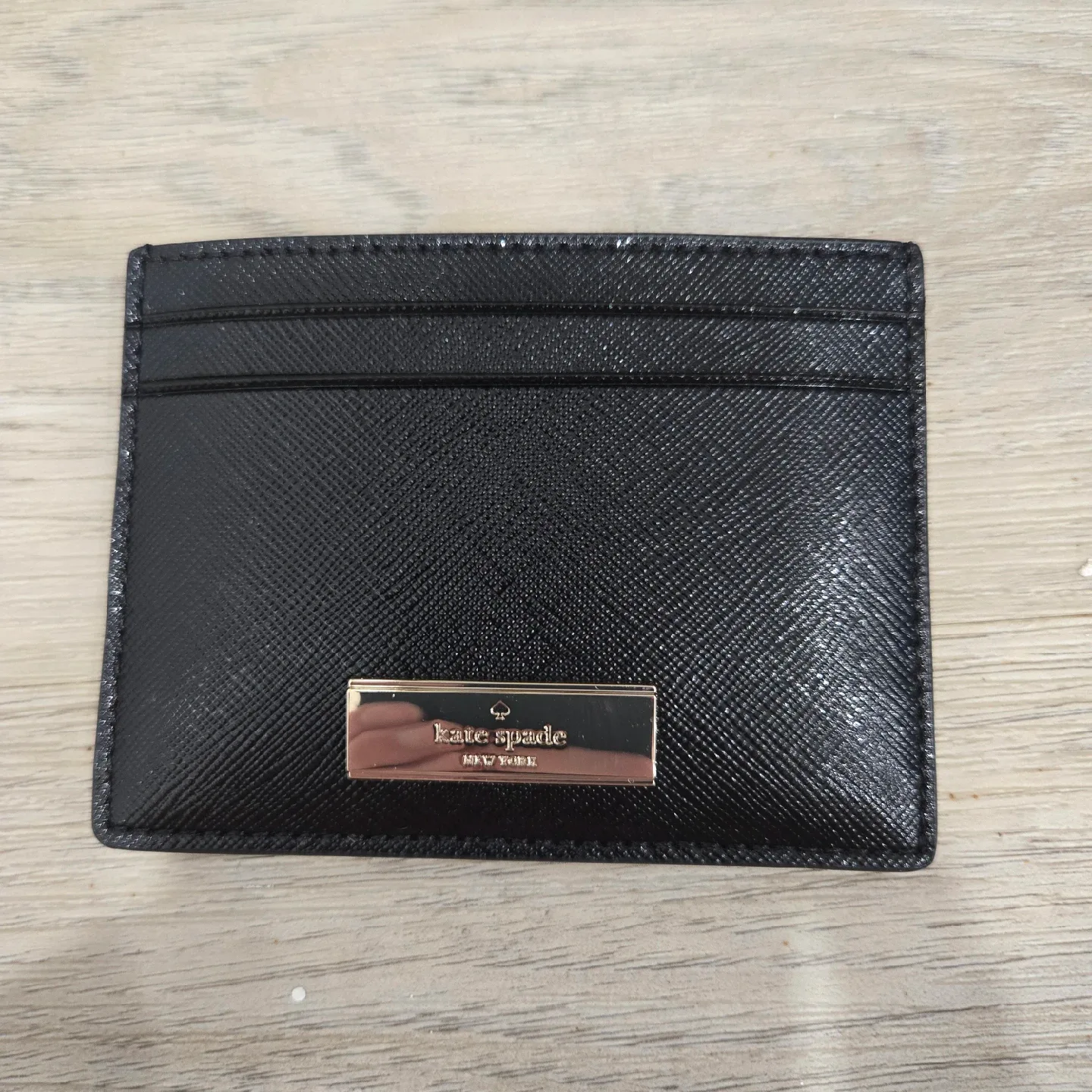 NWT Kate Spade Black Kenzie Card Holder Wallet image indicator(2)